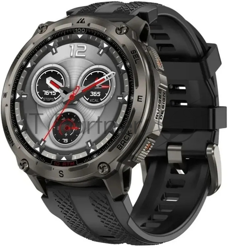 Умные часы KOSPET Tank T4, 1.43 AMOLED, Bluetooth, WR50, черный