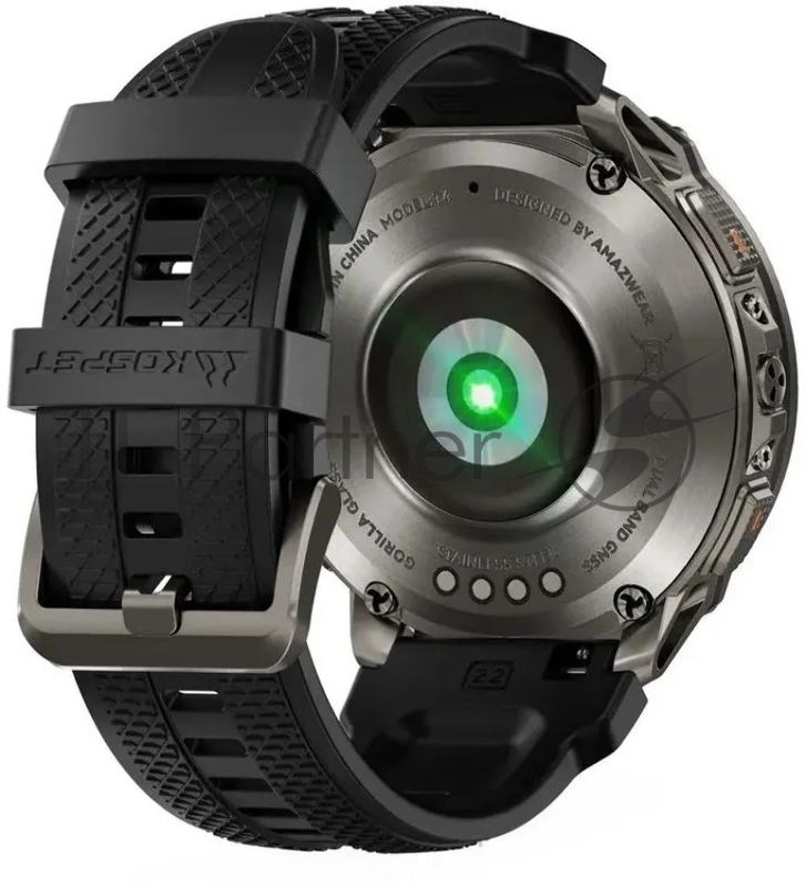 Умные часы KOSPET Tank T4, 1.43 AMOLED, Bluetooth, WR50, черный
