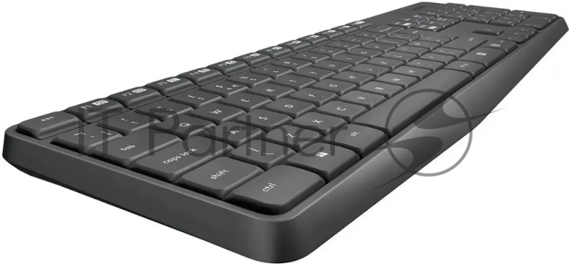 Комплект клавиатура+мышь Logitech MK235 беспроводной, USB, 1000 DPI, серый ( неоригинальная гравировка)