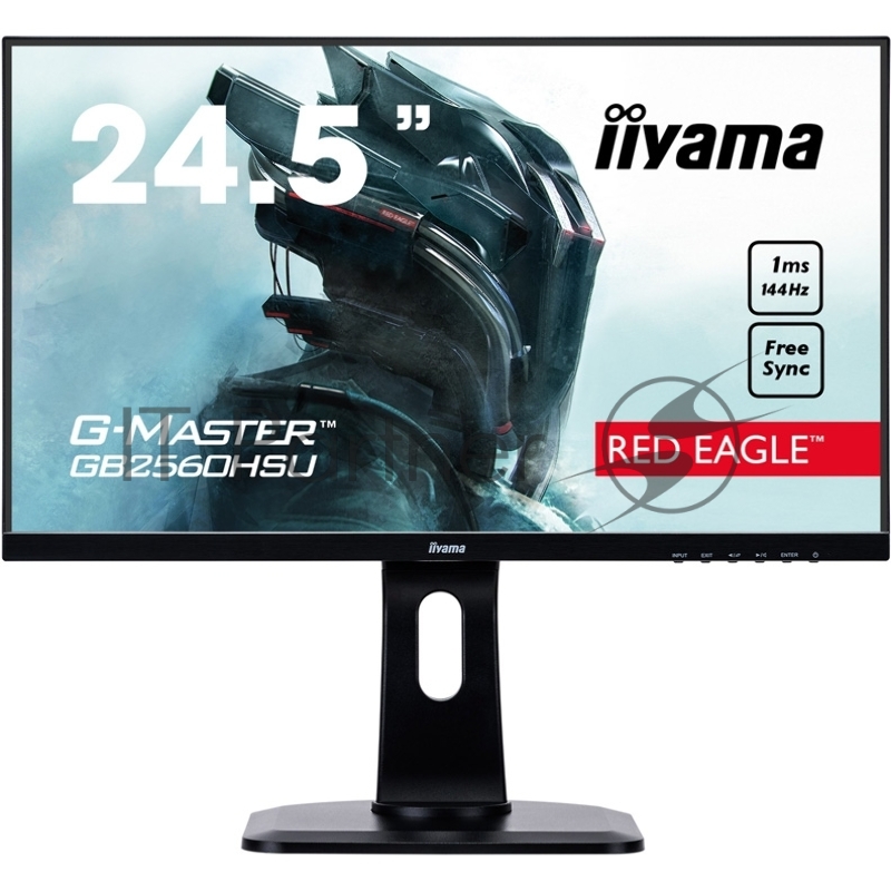 Монитор Iiyama 24.5 G-Master GB2560HSU-B1 черный TN LED 1ms 16:9 HDMI M/M матовая HAS Pivot 250cd 1