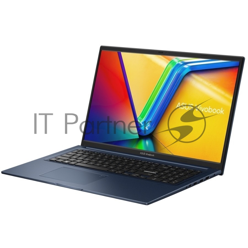 Ноутбук ASUS VivoBook 17 X1704VA-AU1166/17.3/IPS/Intel Core i7 150U/16GB/512GB SSD/Intel Graphics/Без ОС/синий/2.1kg