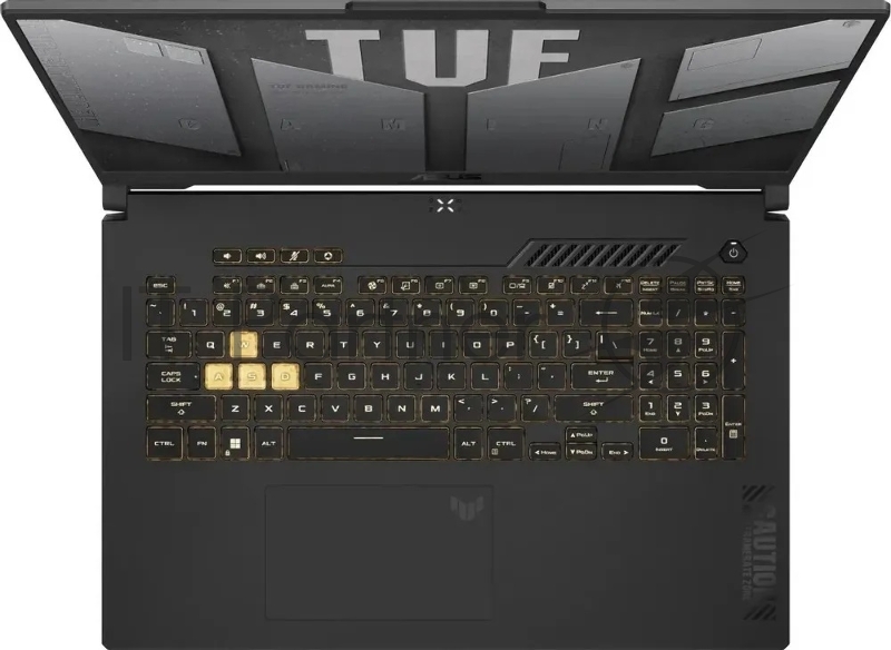 Ноутбук ASUS TUF Gaming F17 FX707VJB/17.3/IPS/Intel Core 5 210H/16GB/512GB SSD/NVIDIA GeForce RTX 3050 6GB/Bluetooth/Без ОС/серый/2.6kg