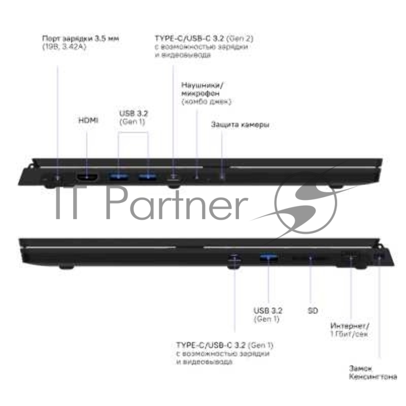 Ноутбук Rikor SPB 302.1/15.6/IPS/Intel Core i5 1155G7/16Gb/512Gb SSD/Intel Graphics/серый/1.78kg