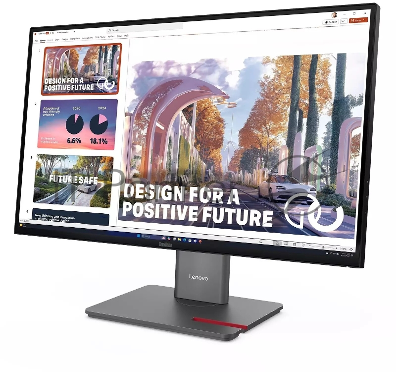Монитор Lenovo 27 ThinkVision P27QD-40 черный IPS LED 4ms 16:9 HDMI матовая HAS Piv 1500:1 350cd 178гр/178гр 2560x1440 120Hz DP QHD USB 6.8кг