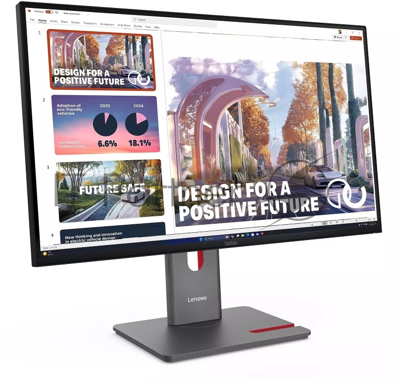 Монитор Lenovo 27 ThinkVision P27QD-40 черный IPS LED 4ms 16:9 HDMI матовая HAS Piv 1500:1 350cd 178гр/178гр 2560x1440 120Hz DP QHD USB 6.8кг