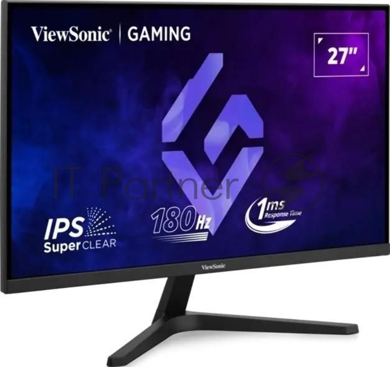 Монитор ViewSonic 27 VX27G1-HD черный IPS LED 16:9 HDMI матовая 300cd 178гр/178гр 1920x1080 180Hz DP FHD 3.5кг