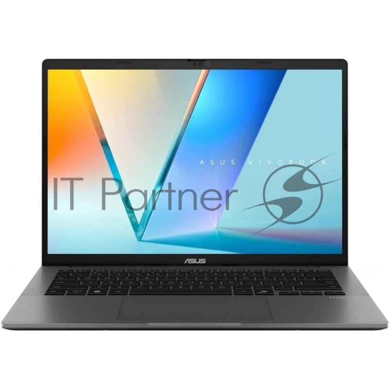 Ноутбук ASUS Vivobook S14 OLED M3407HA/14/OLED/AMD Ryzen 7 260/16GB/512GB SSD/AMD Radeon Graphics/Без ОС/серый/1.4kg