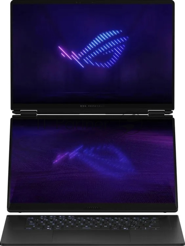 Ноутбук Asus ROG Zephyrus Duo 16 GX651AX-SR117W Core Ultra 9 386H 64Gb SSD1Tb NVIDIA GeForce RTX 5090 24Gb 16 OLED Touch 3K (2880x1800) Windows 11 Home dk.grey WiFi BT Cam Bag (90NR0NT2-M00520)