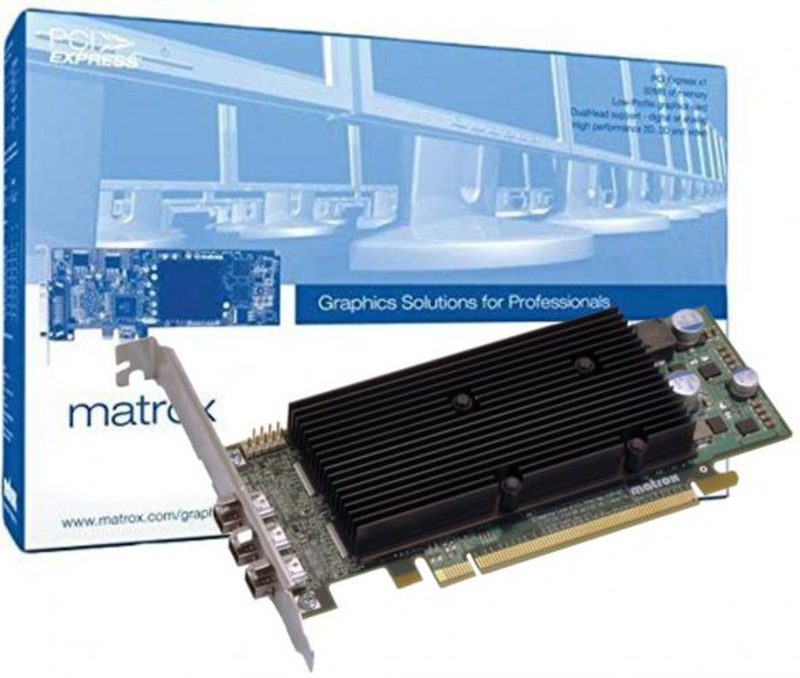 Проф Видеокарта Matrox M9138 LP 1Gb GDDR2 128bit MiniDpx3 (M9138-E1024LAF) OEM