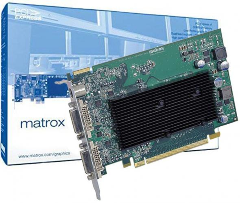 Проф Видеокарта Matrox M9120 512Mb DDR2 128bit DVIx2 (M9120-E512F) OEM
