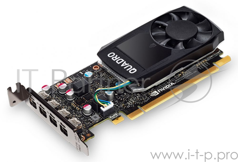 Видеокарта Dell PCI-E Quadro P600 nVidia Quadro P600 2048Mb 128bit DDR5/mDPx4 oem low profile