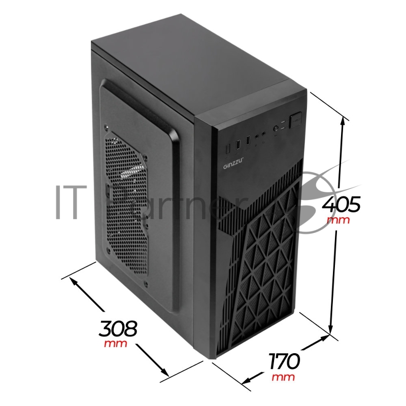 Компьютерный корпус Ginzzu A410 ATX