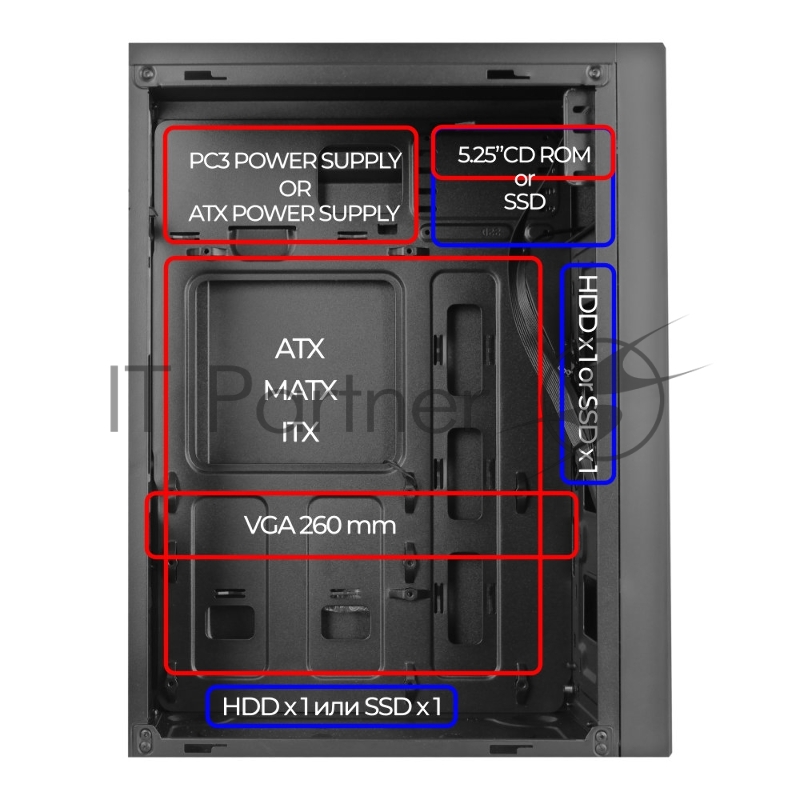 Компьютерный корпус Ginzzu A420 ATX