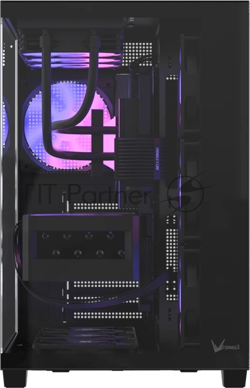 Корпус Formula Crystal Z2 V2 Black, Midi-Tower, чёрный