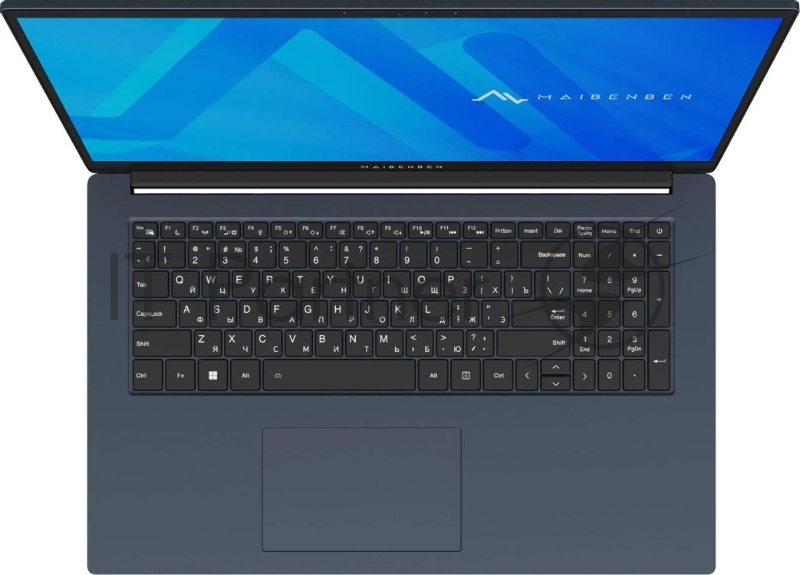 Ноутбук Maibenben M17A-R574UM/17.3/IPS/AMD Ryzen 5 7430U 16Gb/512Gb SSD/AMD Radeon Graphics/Windows 11 Home/синий/2.06kg