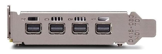 Видеокарта Dell PCI-E Quadro P1000 nVidia Quadro P1000 4096Mb 128bit DDR5/mDPx4 oem