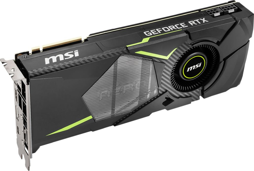 Видеокарта MSI PCI-E RTX 2080 AERO 8G nVidia GeForce RTX 2080 8192Mb 256bit GDDR6 1515/14000/HDMIx1/