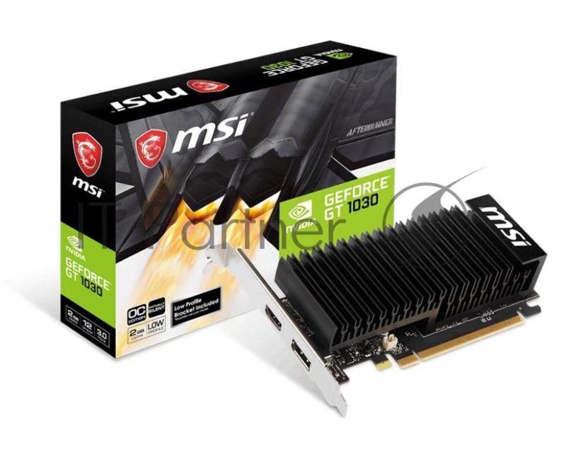 Видеокарта MSI PCI-E GT 1030 2GHD4 LP OC nVidia GeForce GT 1030 2048Mb 64bit DDR4 1189/2100/HDMIx1/D