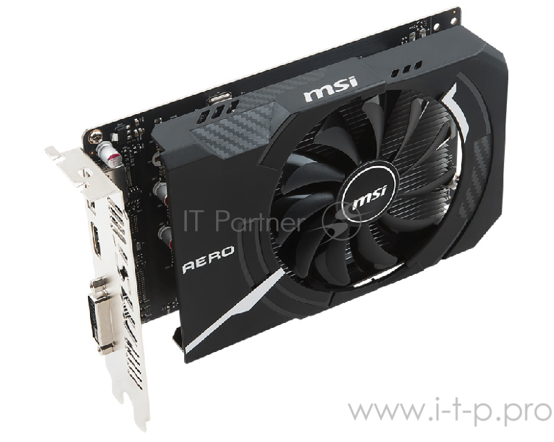 Видеокарта MSI GTX1050TI AERO ITX OC 4Gb GDDR5 128bit DP, DVI-D, HDMI (GTX 1050 TI AERO ITX 4G OCV1) RTL