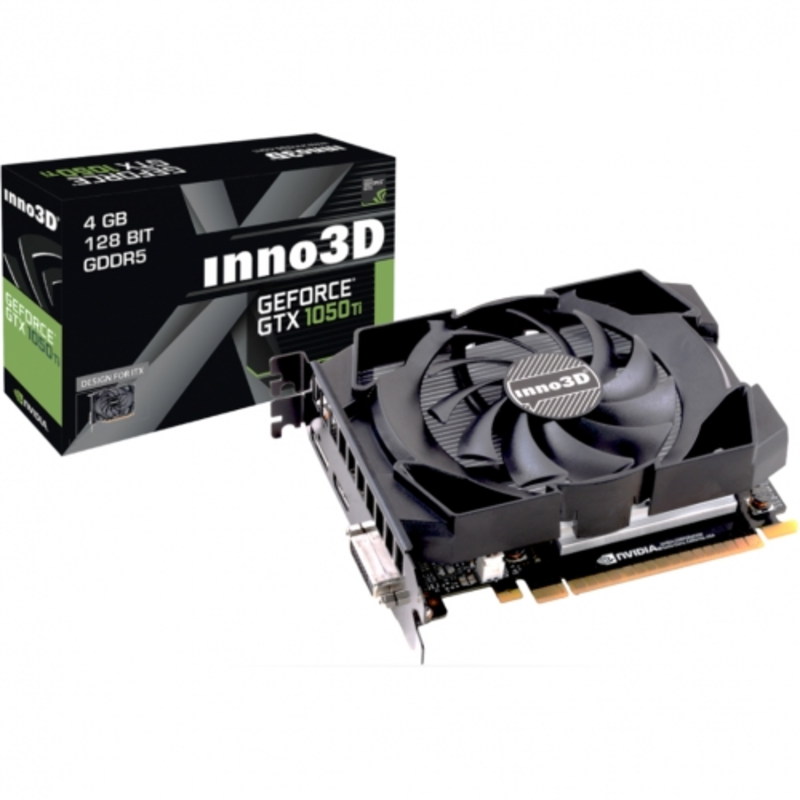 Видеокарта Inno3D GTX1050TI 4Gb GDDR5 128bit DP, DVI-D, HDMI (N105T-1SDV-M5CM) RTL