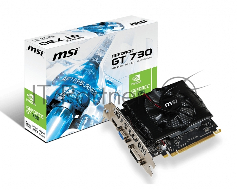 Видеокарта MSI GT730 2Gb DDR3 128bit DVI, HDMI, VGA (N730-2GD3V2) RTL