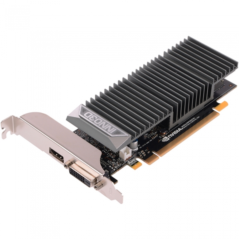 Видеокарта Inno3D GT1030 Silent 2Gb GDDR5 64bit DVI, HDMI (N1030-1SDV-E5BL) RTL