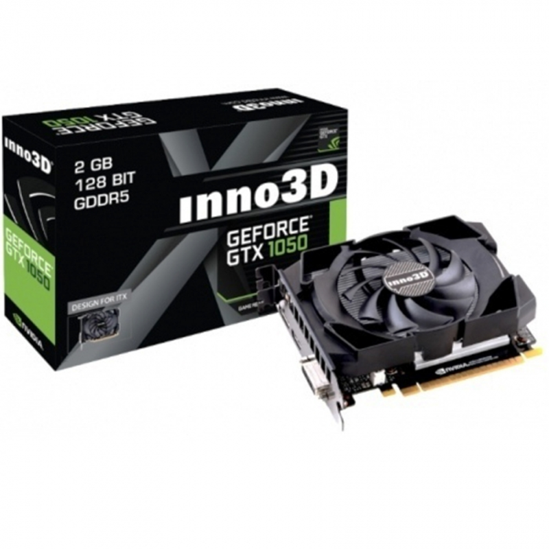 Видеокарта Inno3D GTX1050 Compact 2Gb GDDR5 128bit DVI, HDMI, DP (N1050-1SDV-E5CM) RTL