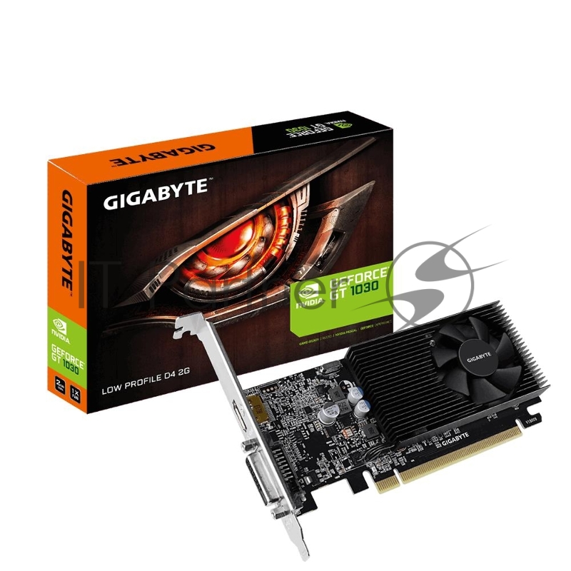 Видеокарта Gigabyte PCI-E GV-N1030D4-2GL nVidia GeForce GT 1030 2048Mb 64bit DDR4 1177/2100 DVIx1/HD
