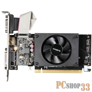 Видеокарта Gigabyte GT710 2GB GDDR3 64bit DVI-D, HDMI, VGA (GV-N710D3-2GL V2.0) RTL