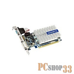 Видеокарта Gigabyte GF210 Silent 1Gb DDR3 64bit HDMI, VGA (GV-N210SL-1GI) RTL