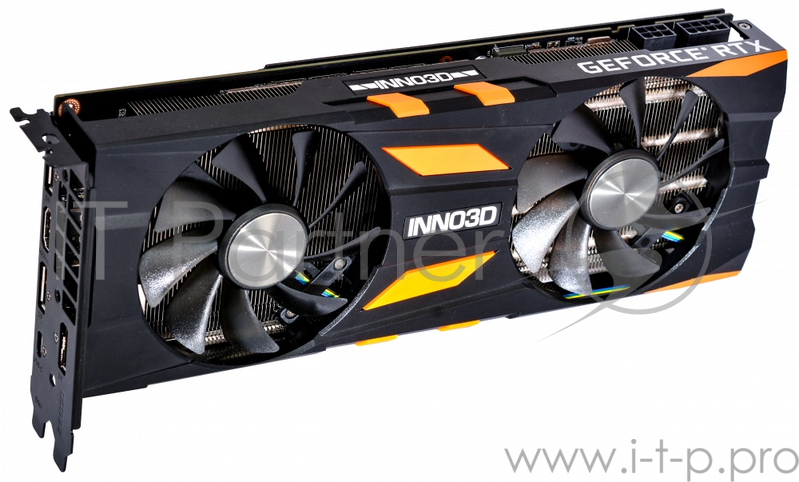 Видеокарта 8Gb PCI-E Inno3D GeForce RTX 2070 Gaming OC X2 N20702-08D6X-2511683 RTX2070, DDR6, 256