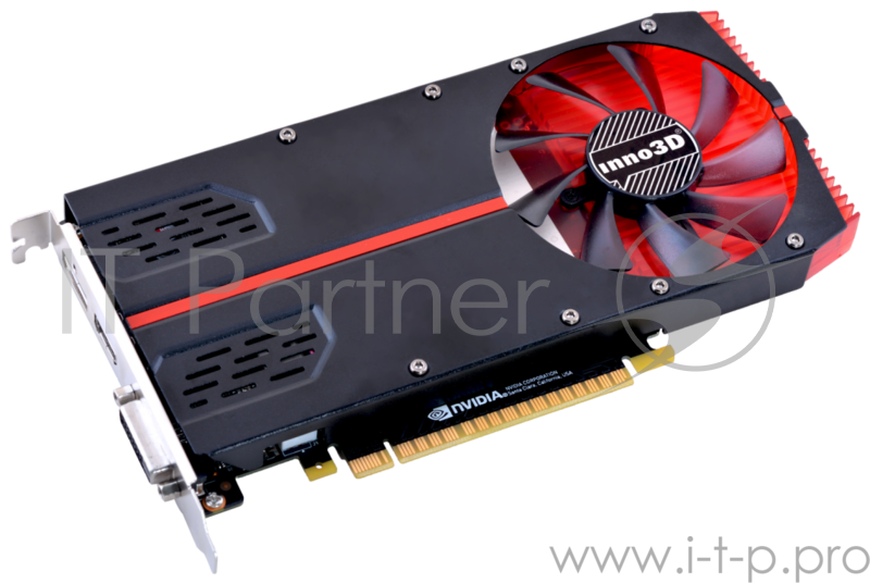 Видеокарта 2Gb (PCI-E) Inno3D GeForce GTX 1050 Compact N10502-1SDV-E5CM (GTX1050, GDDR5, 128bit, HDCP, DVI, HDMI, DP, Retail)