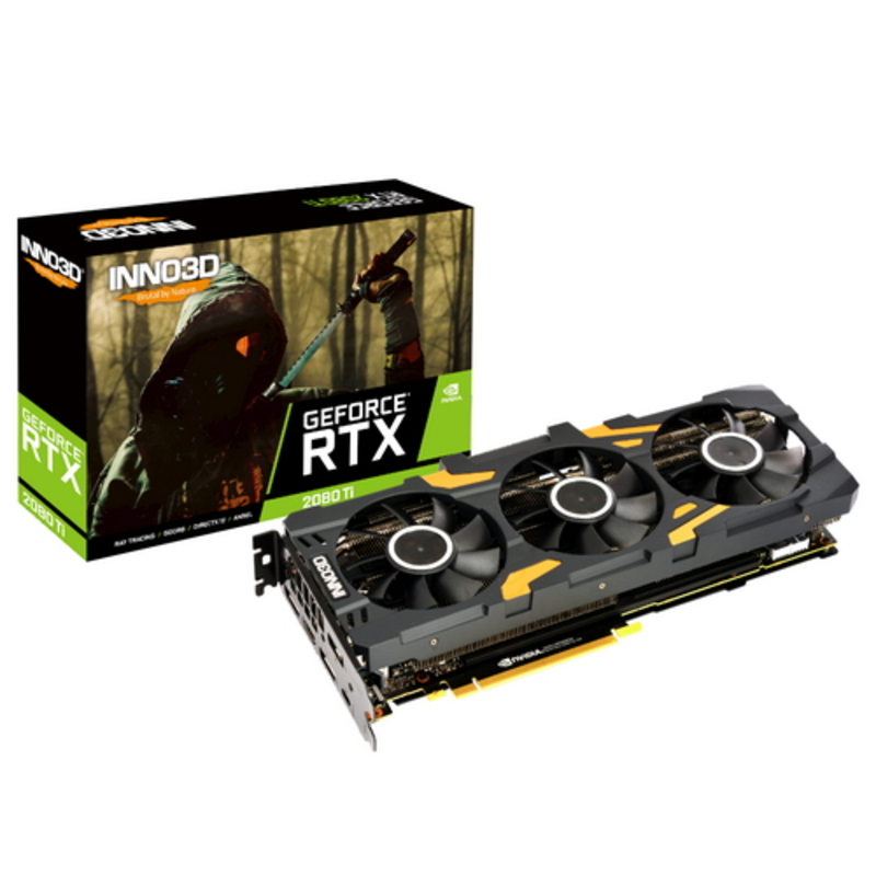 Видеокарта 11Gb PCI-E Inno3D GeForce RTX 2080 Ti Gaming OC X3 N208T3-11D6X-1150VA24 RTX2080Ti, GD