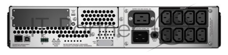 ИБП (UPS) 2U 19 RM 3000ВА APC Smart-UPS 3000VA SMT3000RMI2U, черный (USB)