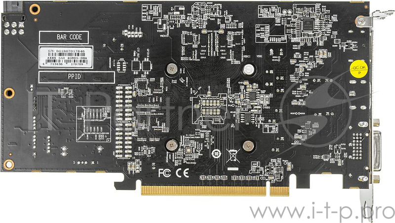 Видеокарта PowerColor PCI-E AXRX 550 4GBD5-DHA AMD Radeon RX 550 4096Mb 128bit GDDR5 1071/7000 DVIx1