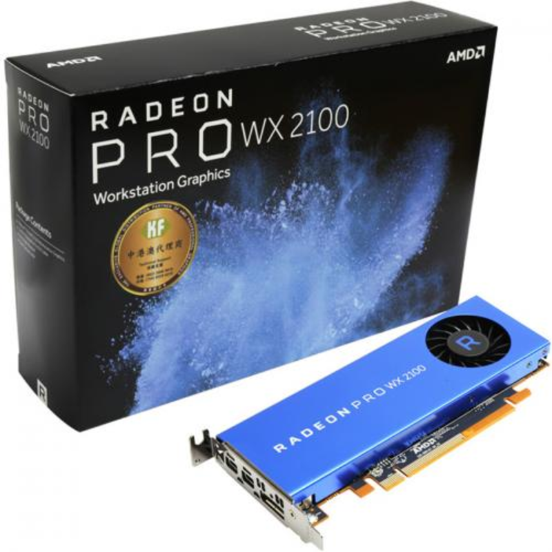 Профессиональная видеокарта RADEON PRO WX 2100 - 2GB GDDR5 2-MDP / 1-DP PCIE 3.0 100-506001