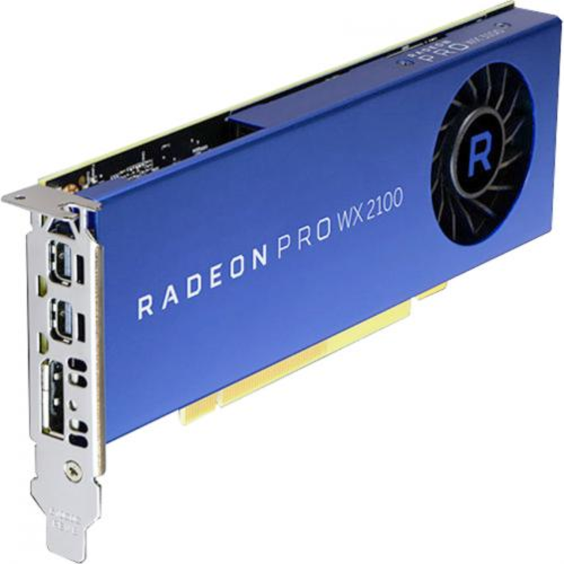 Профессиональная видеокарта RADEON PRO WX 2100 - 2GB GDDR5 2-MDP / 1-DP PCIE 3.0 100-506001
