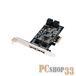 Контроллер RAID e-SATA (2 внешн.) + SATA III (4 внутр.) STLab A-520 (PCI-E x2)