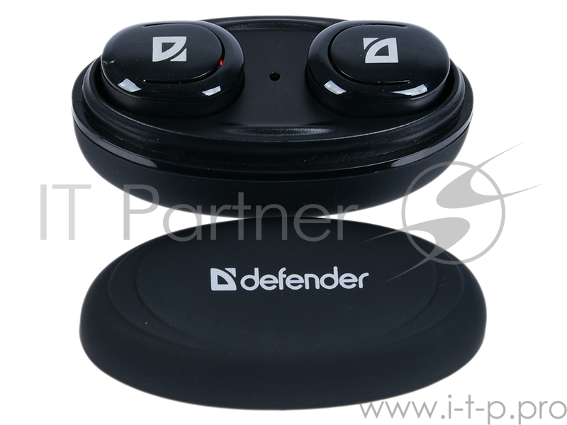 Наушники Defender Twins 635 черный, TWS, Bluetooth 63635