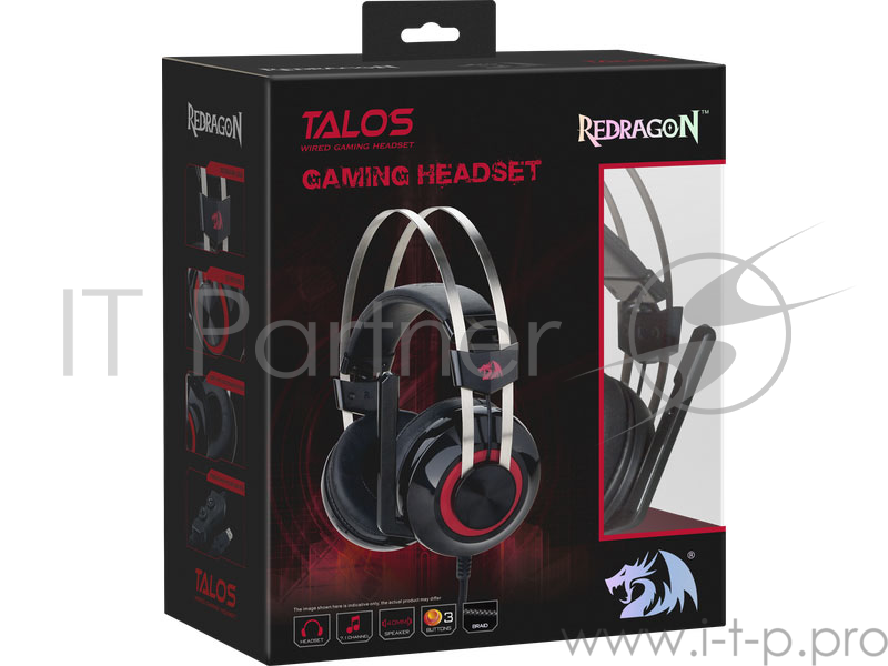 Наушники Defender Talos объемный звук 7.1, кабель 1.8м Redragon 74920