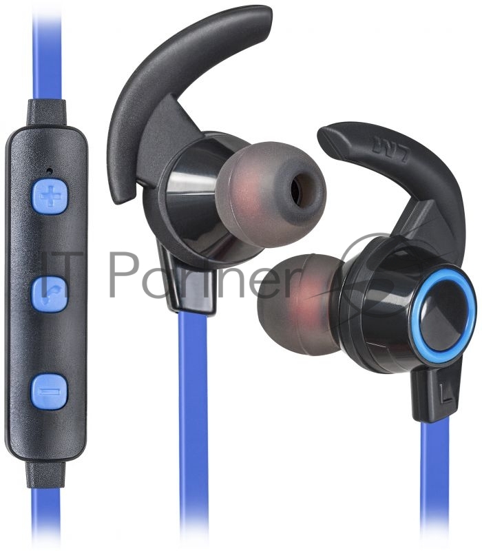 Наушники Defender OutFit B725 черный+синий, Bluetooth 63725