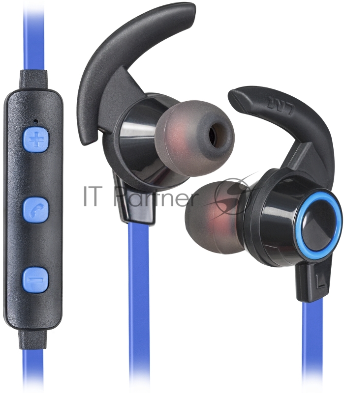 Наушники Defender OutFit B725 черный+синий, Bluetooth 63725