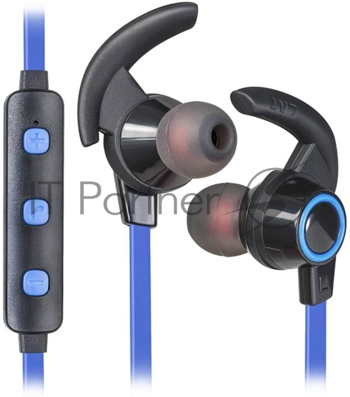Наушники Defender OutFit B725 черный+синий, Bluetooth 63725