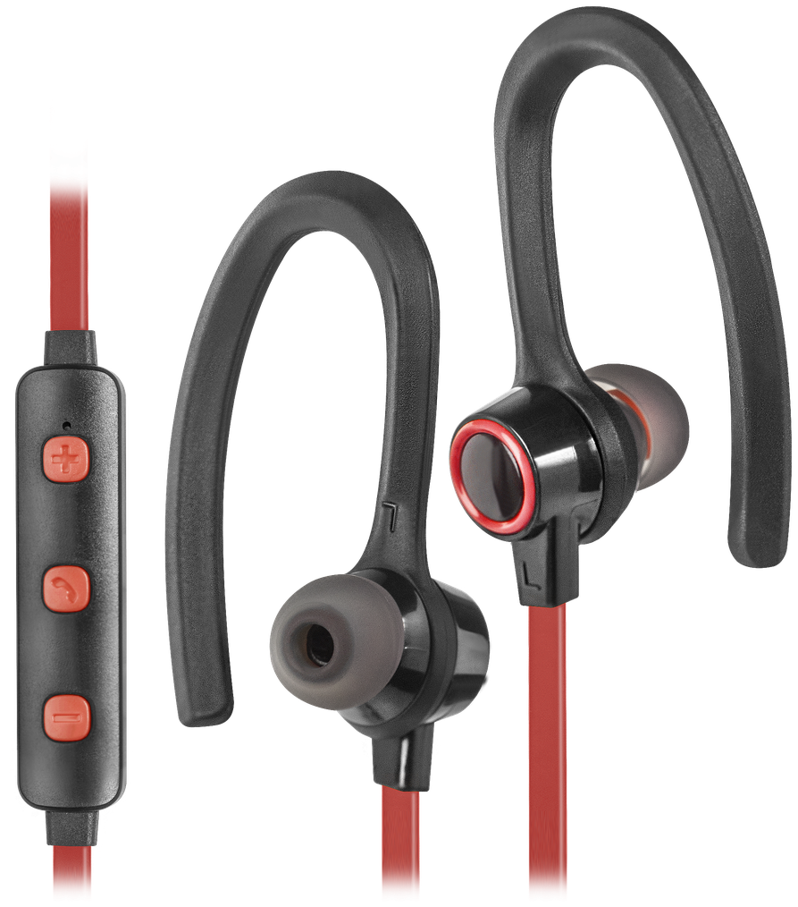 Наушники Defender OutFit B720 черный+красный, Bluetooth 63721