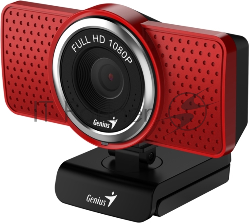 Web-камеры Genius ECam 8000 Red 1080p Full HD Mic, 360° 32200001401
