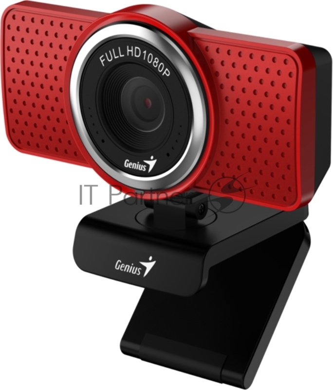 Web-камеры Genius ECam 8000 Red 1080p Full HD Mic, 360° 32200001401