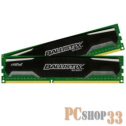 Модуль памяти 2x8ГБ DDR3 SDRAM Crucial Ballistix Sport BLS2CP8G3D1609DS1S00CEU (PC12800, 1600МГц, CL9)