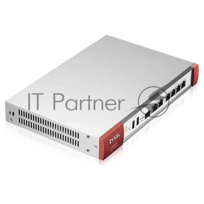Сетевое оборудование ZYXEL VPN100-RU0101F Межсетевой экран, Rack, 3xWAN GE (2xRJ-45 и 1xSFP), 4xLAN/DMZ GE, 2xUSB3.0, AP Controller (4/68), Device HA Pro, включена подписка на 1 год фильтрации контента (CF) и