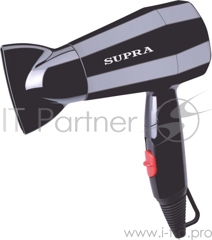 Фен Фен Supra PHS-1604M, 1600Вт, черный