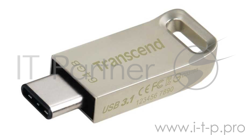 Носитель информации Transcend USB Drive 64Gb JetFlash 850 TS64GJF850S {USB 3.0/3.1 + Type-C}